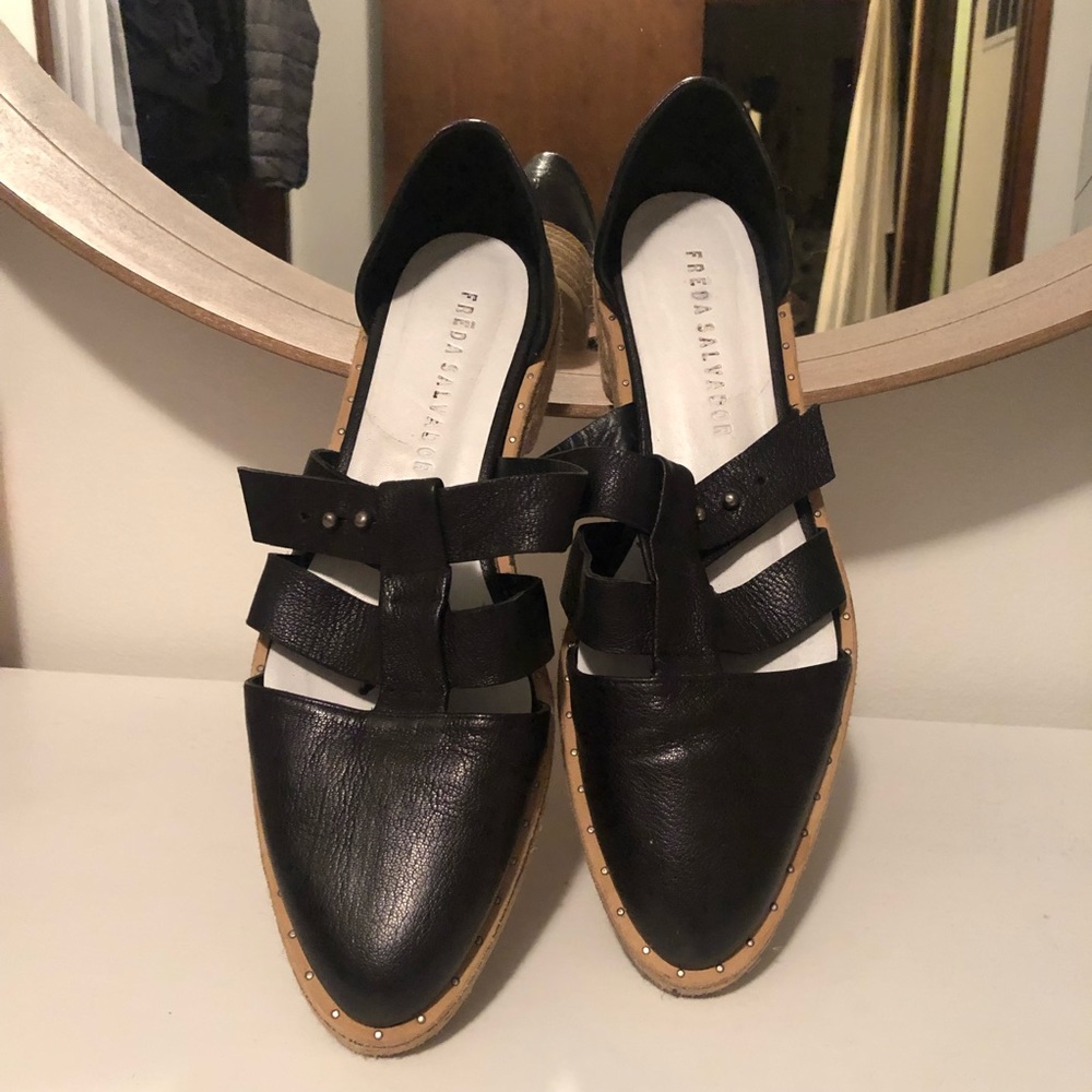 Freda Salvador sandals (9) (black leather)